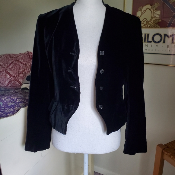 Vtg Nan Duskin Bill Blass Velvet Blazer - Picture 11 of 15